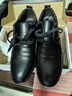 稻草人男鞋皮鞋男士商务休闲鞋秋冬季真皮内增高透气防滑耐磨软面鞋子 917黑色 43 实拍图