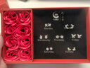 珍尚银【中国黄金授权】一周银耳钉女士耳环生日礼物纪念日送女朋友老婆 实拍图