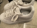 彪马（PUMA）【厚底鞋】经典复古增高小白鞋女休闲松糕鞋KARMEN397457 雪白色-雪白色-03 36 实拍图