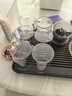 慕馨（moosen）高硼硅耐热玻璃杯套装家用带把喝水杯子牛奶杯泡茶杯六色杯 经典简约杯300ML-6只装 实拍图