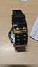 Mtin树脂表带表壳适配卡西欧G-SHOCK手表带GA110 140 GD120GLS GAX100 亮光黑色金字金扣 16mm 实拍图