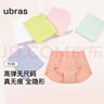 ubras无尺码中腰内裤女包臀无痕内裤抗菌高弹女士透气纯色粉底液 兰花烟色 均码 （适合90-130斤） 实拍图