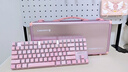 CHERRY樱桃 MX8.2 Xaga曜石 无线键盘 三模机械键盘 兼容MAC系统 三透PBT键帽 客制化键盘  粉色银轴  实拍图