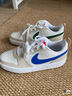 耐克（NIKE）官方NIKE COURT BOROUGH LOW 2 耐克酷菠萝大童运动鞋 HQ1189 141帆白/游戏宝蓝/白/浅土褐/峡谷绿/小径红 35.5 实拍图