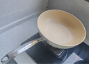 温仑山鹅卵石不粘锅炒锅麦饭石色铁锅炒菜锅燃气电磁炉炒锅不粘锅32cm 实拍图