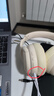 联想（Lenovo）头戴式无线蓝牙耳机 游戏电竞低延迟高音质立体声音乐通话降噪运动耳机 30h长续航 TH20米色 实拍图