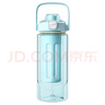 哈尔斯（HAERS）水杯大容量Tritan塑料杯学生夏季运动杯子男女茶水分离杯 天蓝1500mL【直饮&吸管&茶仓】 实拍图