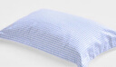 良良（liangliang） 枕套天丝苎麻透气吸汗四季青年情侣枕头巾纯苎麻男女单人枕巾 格秀蓝 天丝麻枕套 74*48cm 成人枕套 实拍图