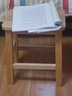 莱美汇橡木实木小凳子家用成人矮凳橡木小方凳木板凳椅子小木凳凉板椅 31长23宽35高 实拍图