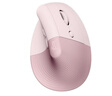 罗技（Logitech）Lift人体工学鼠标 垂直鼠标 小手鼠标 无线蓝牙鼠标 3台设备秒切换 带Logi Bolt接收器 粉色 实拍图