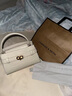 CHARLES&KEITH鳄鱼纹凯莉包手提斜挎婚包包女包生日礼物CK2-50270880-1 Ivory象牙色 S 实拍图