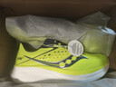 Saucony索康尼驭途17跑鞋男减震透气训练鞋跑步运动鞋子RIDE17 荧光绿兰220 41 实拍图