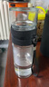 滢涴茶水分离玻璃杯大容量男士便携水杯车载办公室泡茶杯500ml 500ml 加大茶仓 500ml 1只 实拍图
