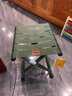 JEEP马扎折叠凳子家用板凳便携户外折叠椅休闲椅排队神器 大号军绿色 实拍图