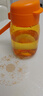 特百惠（Tupperware）嘟嘟企鹅350ML塑料杯夏季儿童可爱水杯子男女学生带提绳 橘花橙 实拍图