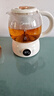 美的（Midea）煮茶器煮茶壶花茶壶 养生壶迷你恒温电热水壶蒸茶器喷淋式316L不锈钢烧水壶黑茶茶具1升YSTM-Z11 实拍图