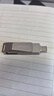 联想（Lenovo）128G 手机U盘 Type-C USB3.2 双接口旋转优盘 金属耐用 商务办公必备 SS370系列银色 实拍图