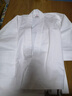 泰拳德古拉空手道服儿童成人青少年白色斜纹长袖表演比赛训练服装 150 晒单实拍图