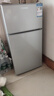 HYUNDAI（韩国现代） 小冰箱 冰箱小型双开门 迷你双门家用宿舍租房冷藏冷冻电冰箱节能省电 80L银【租房神器+高性价比】 实拍图