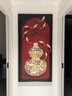瑞尚（RUISHANG） 玄关装饰画现代简约进门壁画山水墙画竖版晶瓷画欧式轻奢挂画 福禄有鱼 80*160cm/晶瓷面+铝合金边框 实拍图