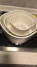 家の物语（KATEI STORY）日本洗菜篮沥水篮塑料双层洗菜盆子厨房滤水篮水果篮子加厚漏水盆 洗菜盆白色3套【6个】 实拍图