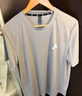 adidas简约休闲舒适圆领短袖T恤男装夏季阿迪达斯官方轻运动   纯质灰/白   XS 实拍图