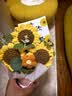 柏爱向日葵针织花永生花摆件手工编织毕业一举夺魁母亲情人节生日礼物 实拍图