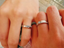 七可戒指情侣款一对戒纯足银999高级感活口颗调节纪念礼物送女友老婆 实拍图