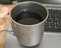 牧高笛（MOBIGARDEN）享宴钛杯 户外露营围炉煮茶水杯轻量便携折叠咖啡杯钛茶杯 钛杯(300ml) 实拍图