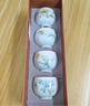 苏氏陶瓷（SUSHI CERAMICS）汝窑卵青 功夫茶杯四季平安主人杯个人杯茶杯4个礼盒套装J0681 实拍图