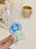 NUK进口智柔全硅胶安抚奶嘴0到6个月以上防胀气新生儿婴儿防龅牙奶嘴 蓝/绿-智柔全硅胶  0-6个月 2个装 实拍图