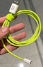 品胜苹果数据线USB to Lightning充电线快充 适用iPhone14Pro/13/12/XR/11/8手机ipad平板车载编织绿 实拍图