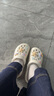 名创优品（MINISO）洞洞鞋男女夏季外穿凉鞋防滑厚底踩屎感包头凉拖鞋 白色+海洋星星 实拍图