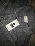 杰克·琼斯（JACK&JONES）春秋新款宽松翻领格纹花呢潮流百搭小香风外套长袖衬衫夹克男款 水泥灰色E39 常规 XL 实拍图