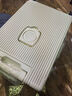 双星（doublestar）登机箱行李箱可上飞机20男士商务女开盖拉杆箱旅行箱密码箱皮箱子 哑光白色【usb+杯架】 20寸【可登机箱】 实拍图