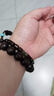 缔晶小叶紫檀手串男士手链和田玉手饰男生礼物高级小众木质首饰中国风 紫檀木和田玉手串【礼盒装】 实拍图