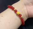 六福珠宝 红玉髓手串DIY搭配串珠素串配件单串 红玉髓手链约6mm 实拍图