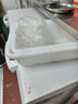 固乡 加厚（洗菜篮）蔬菜彩色塑料篮子配货框子长方形周转框大号收纳筐白色5号筐 406*312*118mm 2个装 实拍图