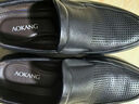奥康凉鞋男夏季新款休闲镂空皮鞋男士透气洞洞鞋软底减震气垫大凉鞋子 镂空套脚黑色1215814019L 41 实拍图