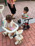 洛聪儿童电动摩托车男女宝宝三轮摩托车可坐人1-6岁小孩子充电玩具车 清新绿【双电瓶+双驱+早教音乐】 宝宝小朋友过生日周岁礼物 实拍图