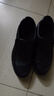 皮鞋男士夏季凉鞋镂空透气休闲鞋商务软底真皮牛皮洞洞爸爸防滑鞋 黑色夏款 38 (240mm) 实拍图