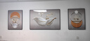 Sixpoetry 客厅装饰画现代简约沙发背景墙壁画轻奢三联晶瓷画大气高档挂画 福禄生花（铝合金外框） 镶钻画左右60*80+中间120*80亮面 实拍图