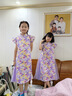 笛莎（DEESHA）女童2025夏印花网纱汉服旗袍 紫印花 165 实拍图