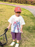 G.DUCKKIDS小黄鸭童装男童套装夏季2025儿童衣服宝宝潮酷太空人短袖两件套潮 太空人套装 米白色geioqgg 100 建议2~3岁【 90-100cm】 实拍图