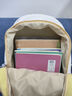 名创优品学生书包初中高中大学生女生撞色清新甜美校园双肩包休闲旅游背包 紫配黄 实拍图
