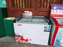 HLAOXUE冰柜商用大容量超市冷冻冰箱展示柜卧式保鲜雪糕柜冰糕柜冰棍柜好雪冰柜 1.0米长雪糕柜铜管【带锁+红贴画+带价格条】 实拍图