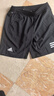 adidas速干简约舒适网球运动短裤男装夏季阿迪达斯官方 黑色/白     2XL 实拍图