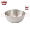 无印良品（MUJI）  不锈钢 盆 餐具 家用揉面盆洗菜发面盆  和面盆 料理盆 银色 L 直径22*高9.5cm 9A 实拍图