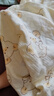安可新婴儿7A抗菌全棉绉布浴巾 新生儿吸水速干洗澡纱布盖毯幸运熊100cm 实拍图