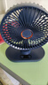 电风扇家用桌面风扇USB小风扇充电小米同款迷你小风扇学生宿舍静音制冷办公室大风力台式电风扇 6寸-远峰蓝-摇头款 【升级电机】 实拍图